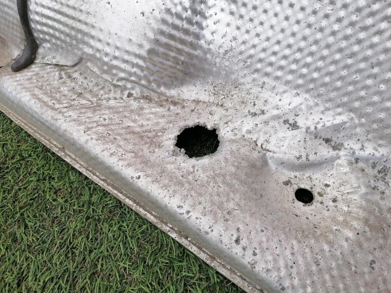 Passat B7 тепловой экран глушителя 3c0825671k деф