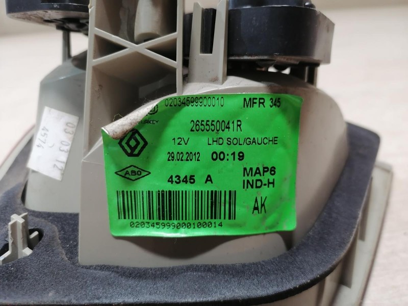 Fluence №4 фонарь левый