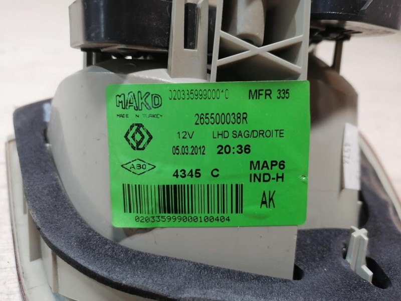 Fluence №4 фонарь правый