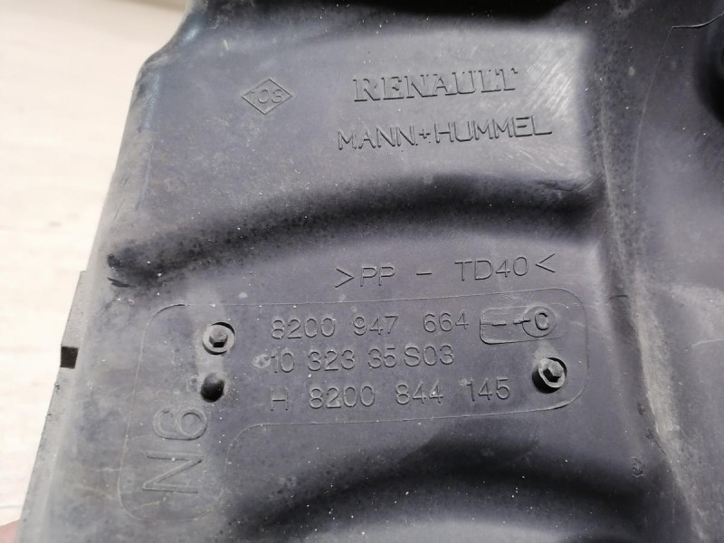 Fluence №4 корпус воздушного фильтра