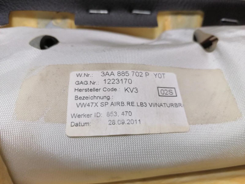 Passat B7 боковина дивана со шторкой безопасности левая правая к-кт