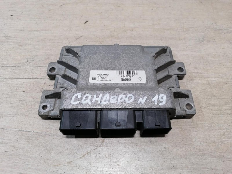 Sandero №19 блок управления двигателем эбу двс мозги