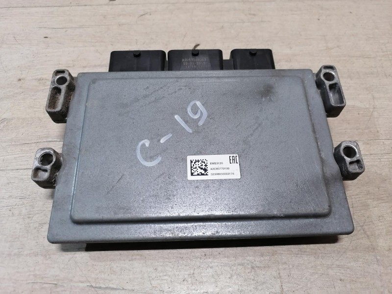 Sandero №19 блок управления двигателем эбу двс мозги