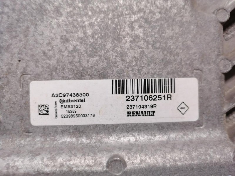 Sandero №19 блок управления двигателем эбу двс мозги