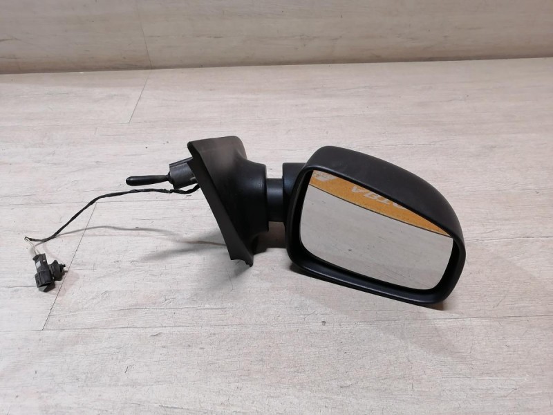 Logan №52 зеркало правое с датчиком черное мех