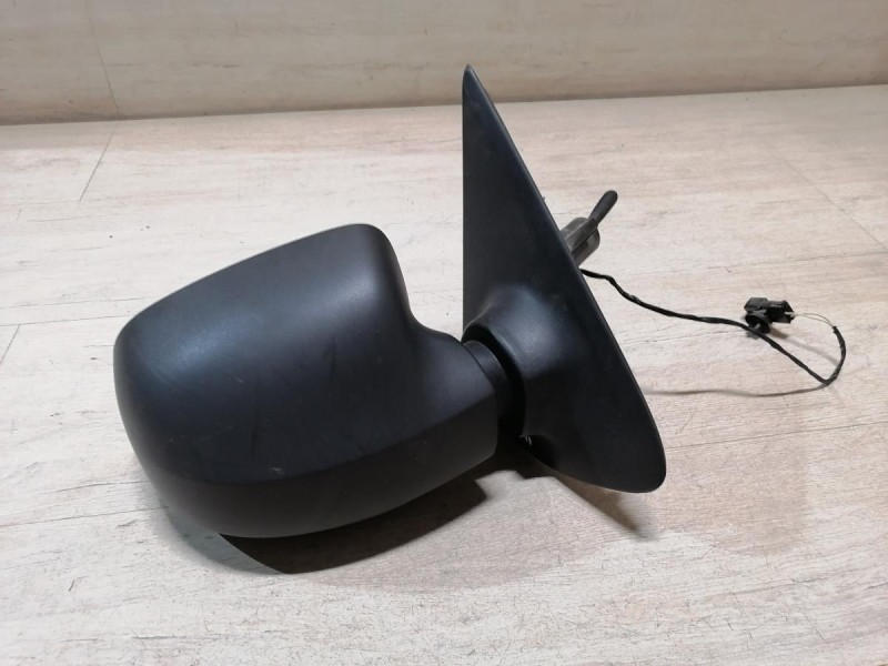 Logan №52 зеркало правое с датчиком черное мех