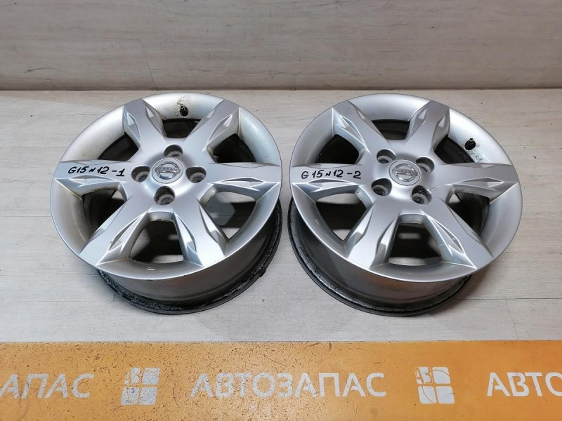 Almera G15 №12 диск колесный литой оригинальный R15