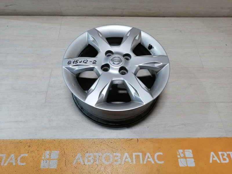 Almera G15 №12 диск колесный литой оригинальный R15